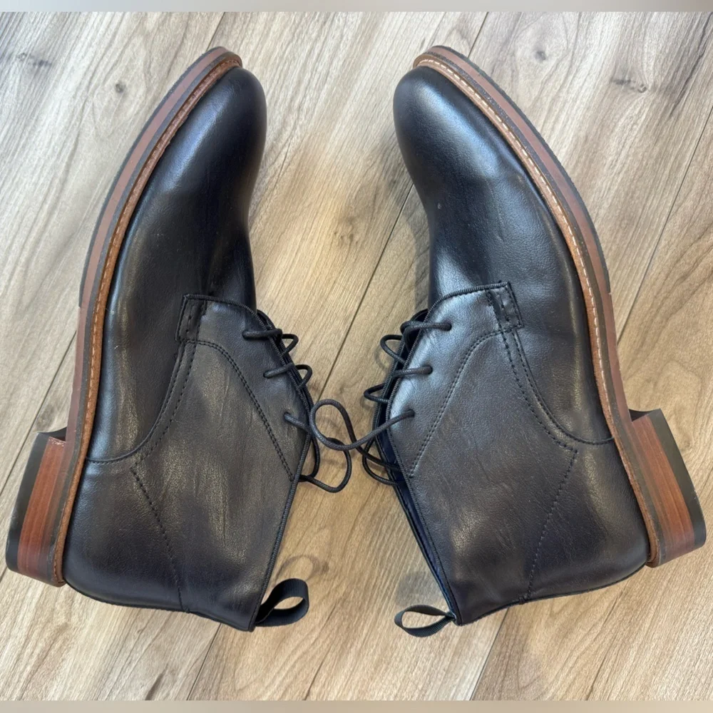 Steve Madden Chevy Chukka Boots shoes  Men’s Size 7 Black brown lace up NWOT